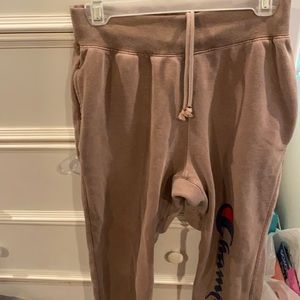 beige champion sweatpant joggers